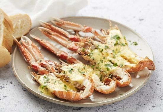 Gegratineerde langoustines