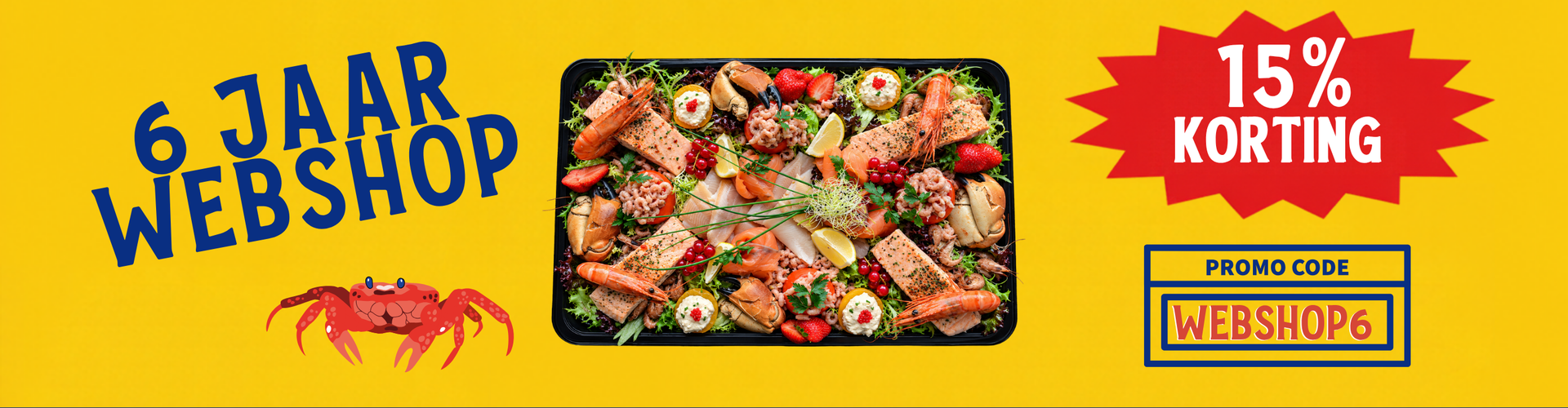 6 jaar Nino Seafood Webshop